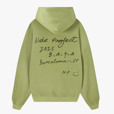 Oversize Leaf Green Hoodie